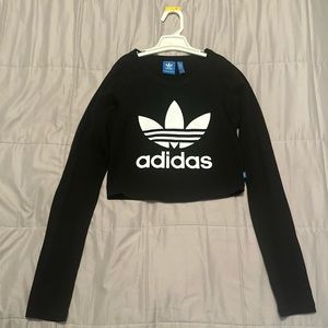 Adidas Cropped Long Sleeve Top